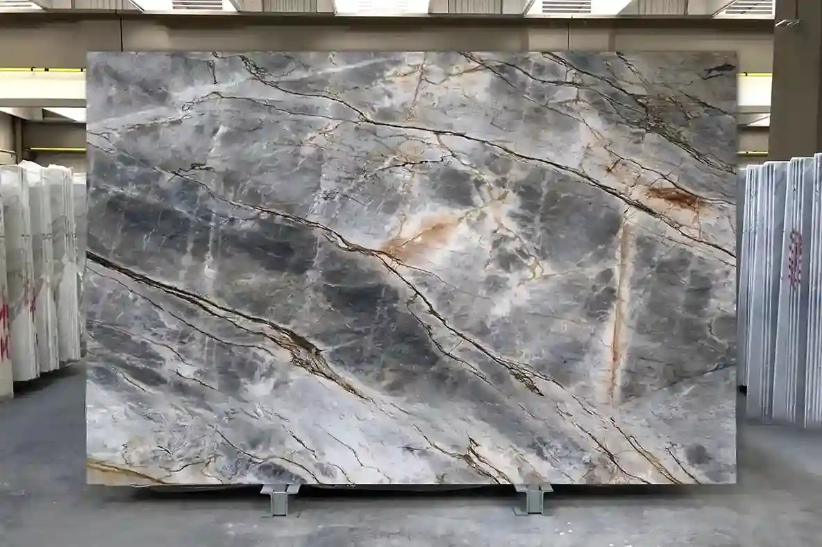 Đá tự nhiên Quartzite Q010 - Blue Tempest