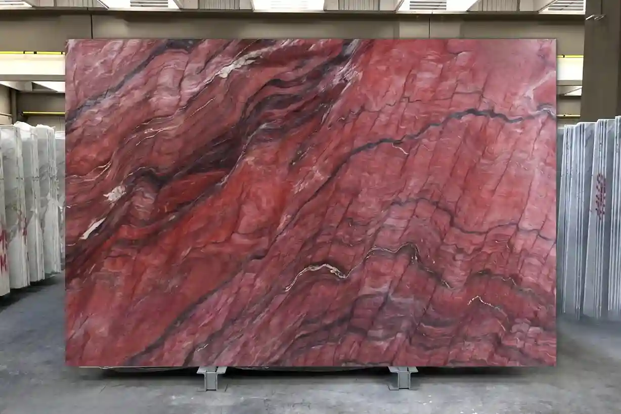 Đá tự nhiên Quartzite Q067 - Fusion Red