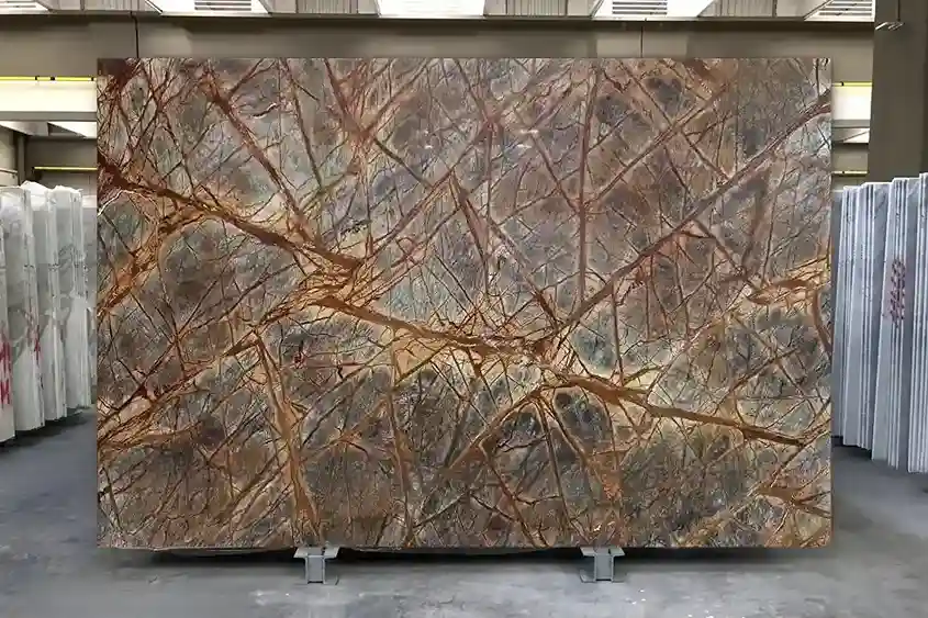 Đá tự nhiên Marble M033 - Forest brown