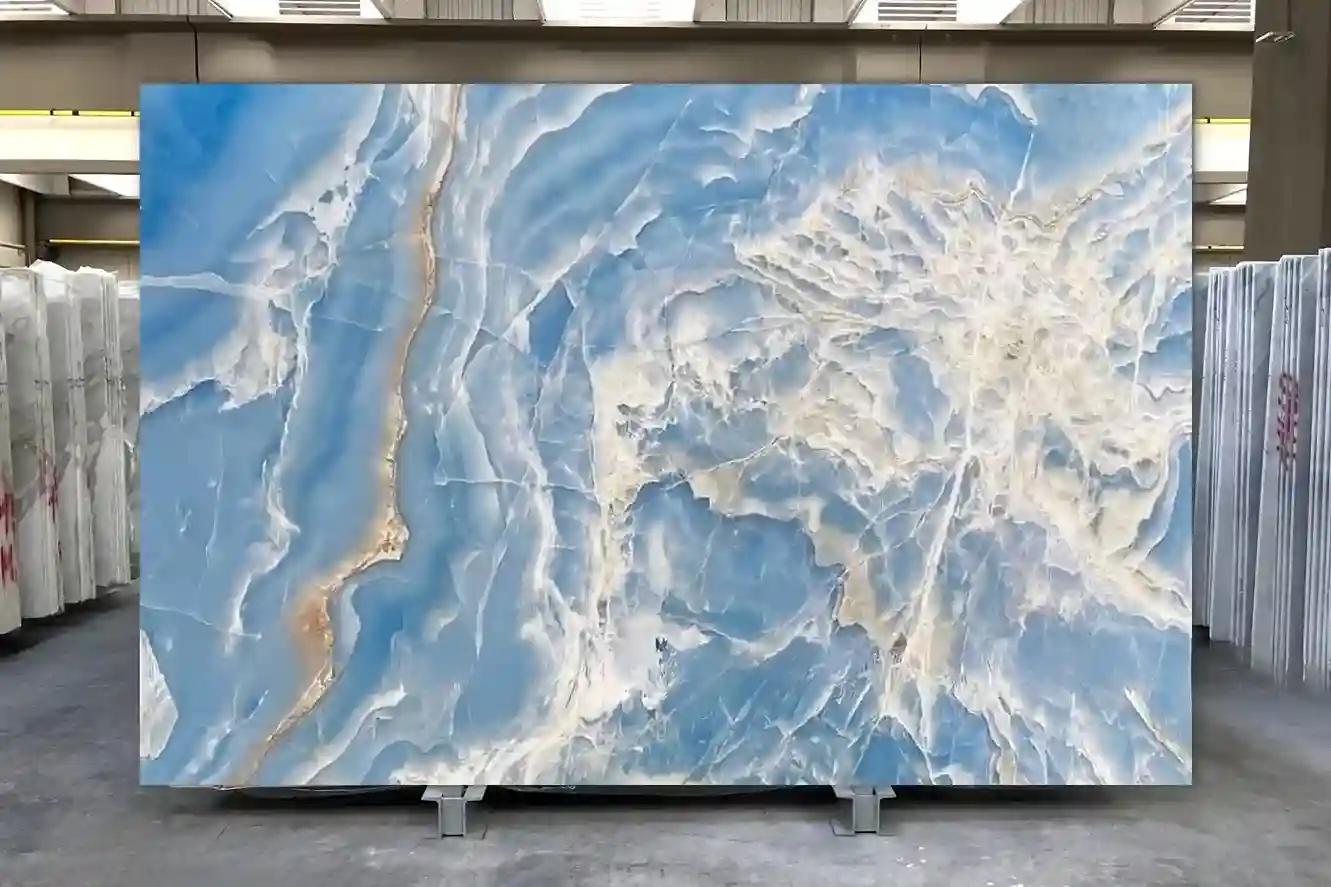 Đá xuyên sáng Onyx X003 - Blue Onyx